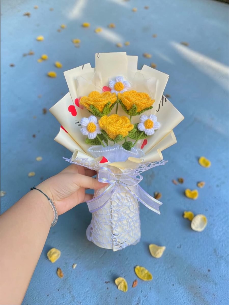 Ramo de Rosas Amarillas y Margaritas